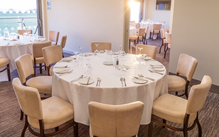 Hospitality table at Bath Races