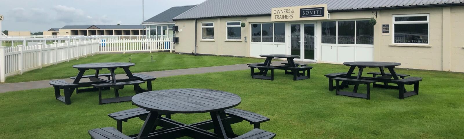 Owners and Trainers lounge at Bath Racecourse
